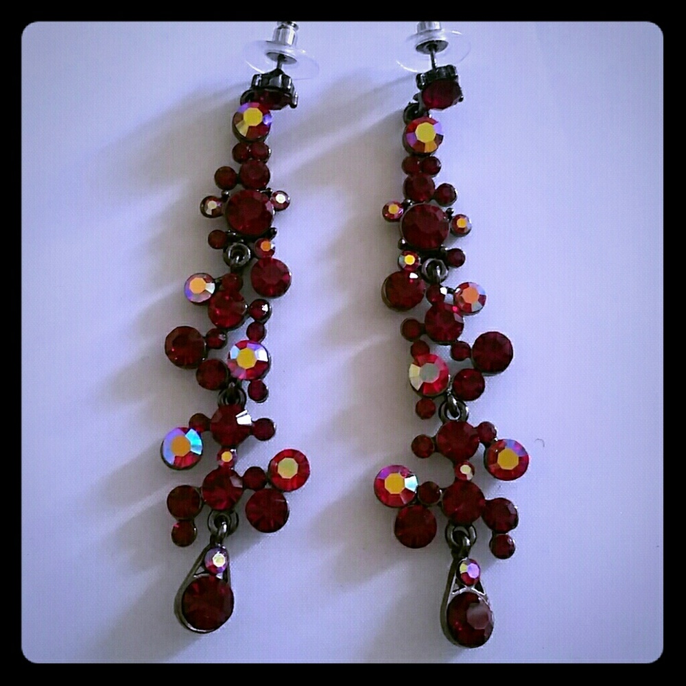Red Bubble Earrings
